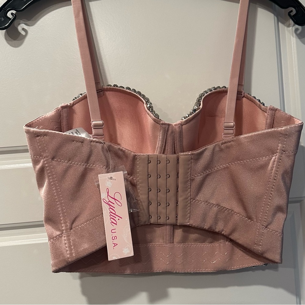 Pink Rhinestone Bustier - Picture 3 of 3